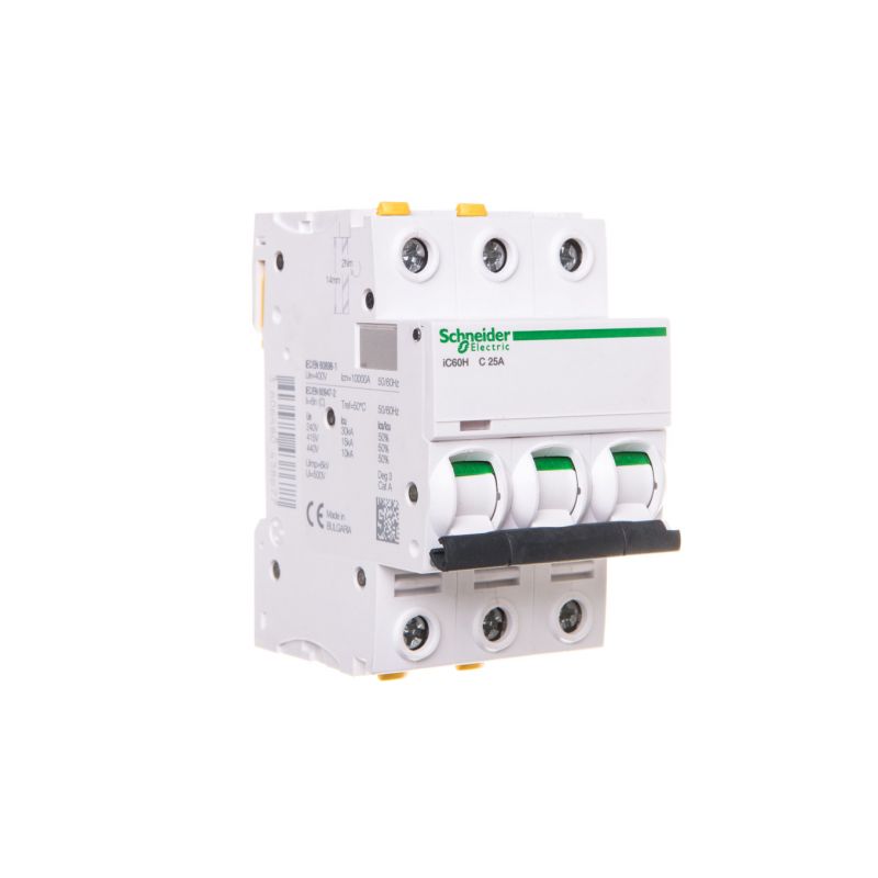 Circuit breaker 3P C 25A 10kA AC iC60H-C25-3 A9F07325