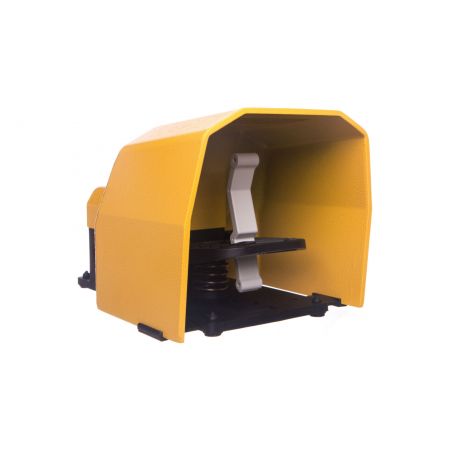Single foot switch with yellow cover metal 1Z 1R T0-PDKS11BX10