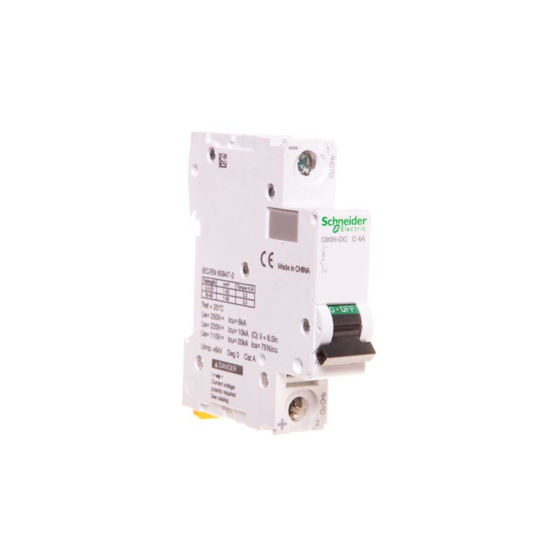 Circuit breaker 1P C 4A 10kA DC C60H-DC-C4 A9N61504