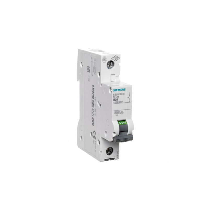 Circuit breaker 1P B 20A 6kA AC 5SL6120-6