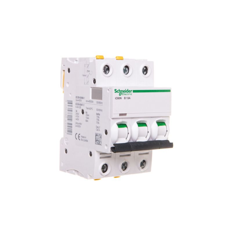 Circuit breaker 3P B 13A 6kA AC iC60N-B13-3 A9F03313