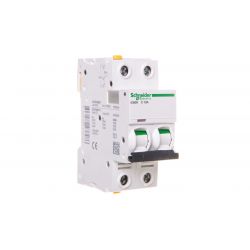 Wyłącznik nadprądowy 2P C 10A 10kA AC iC60H-C10-2 A9F07210